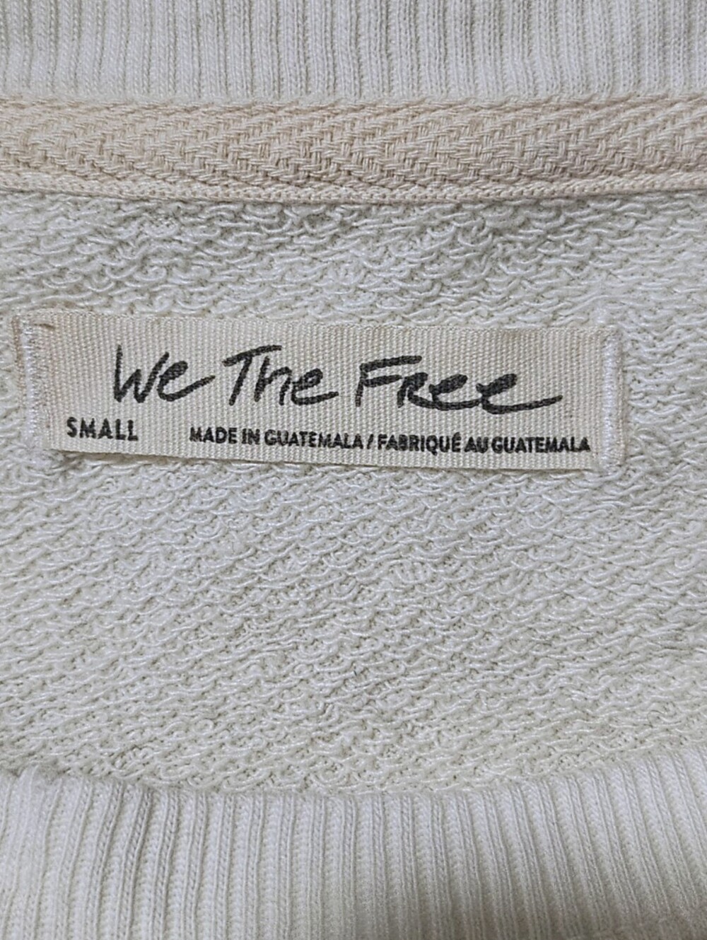 We The Free Graphic Camden Sweatshirt with Distressed Blue '18' Graphic Small - Picture 6 of 8